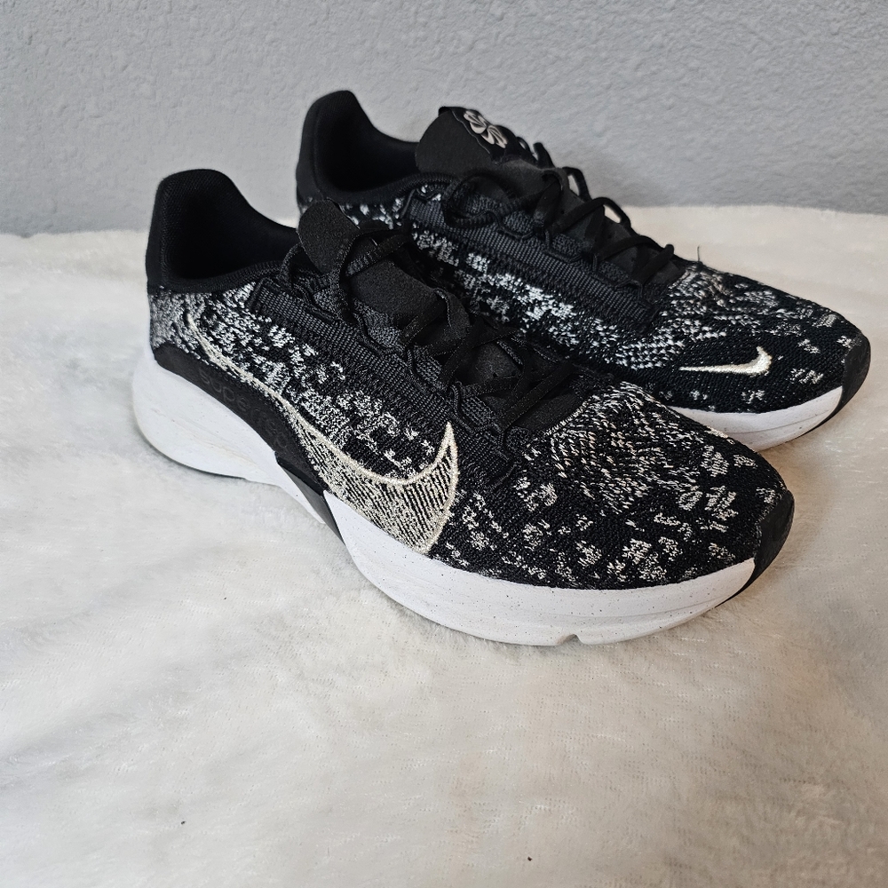 Nike SuperRep Go‎ 3 Shoes Mens Size 9.5 Black White DH3393-010 Athletic Sneakers